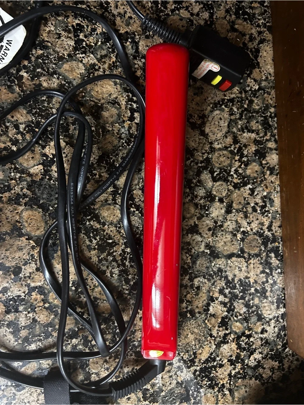 Ultra Chi Red Ceramic Hair Straightener with Gold Plates